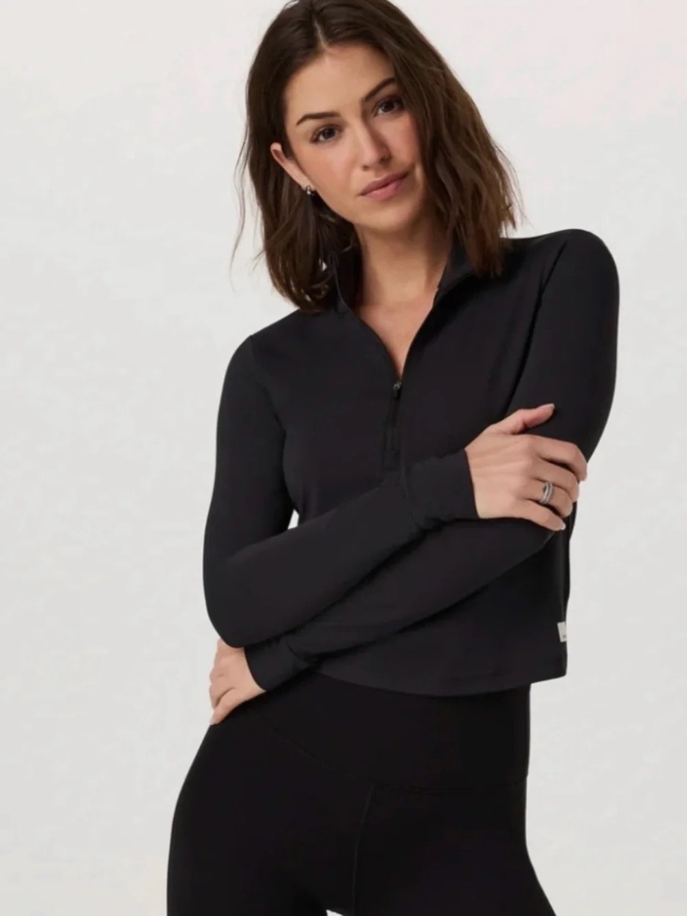 Vuori Women’s Black Quarter-Zip